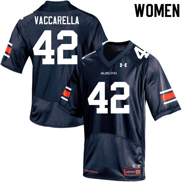 Auburn Tigers Women's Kyle Vaccarella #42 Navy Under Armour Stitched College 2021 NCAA Authentic Football Jersey IZW7474AK